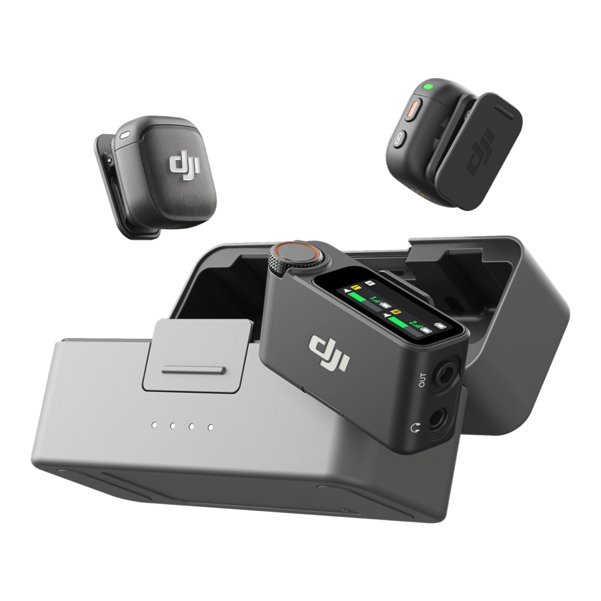 Микрофон беспроводной DJI MIC 3 (2 TX + 1 RX + Charging Case), Black