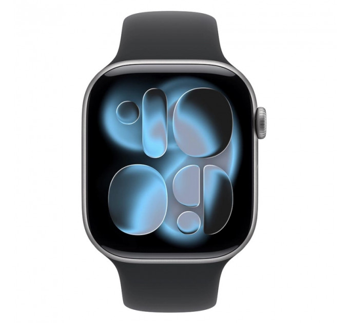 Умные часы Apple Watch Series 11 42mm GPS Space Gray Aluminum Case Black Sport Band S/M