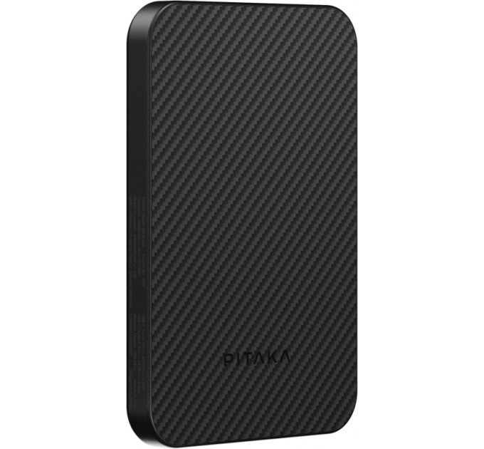 Аккумулятор Pitaka Power Bank Qi2, 5000mAh, черный