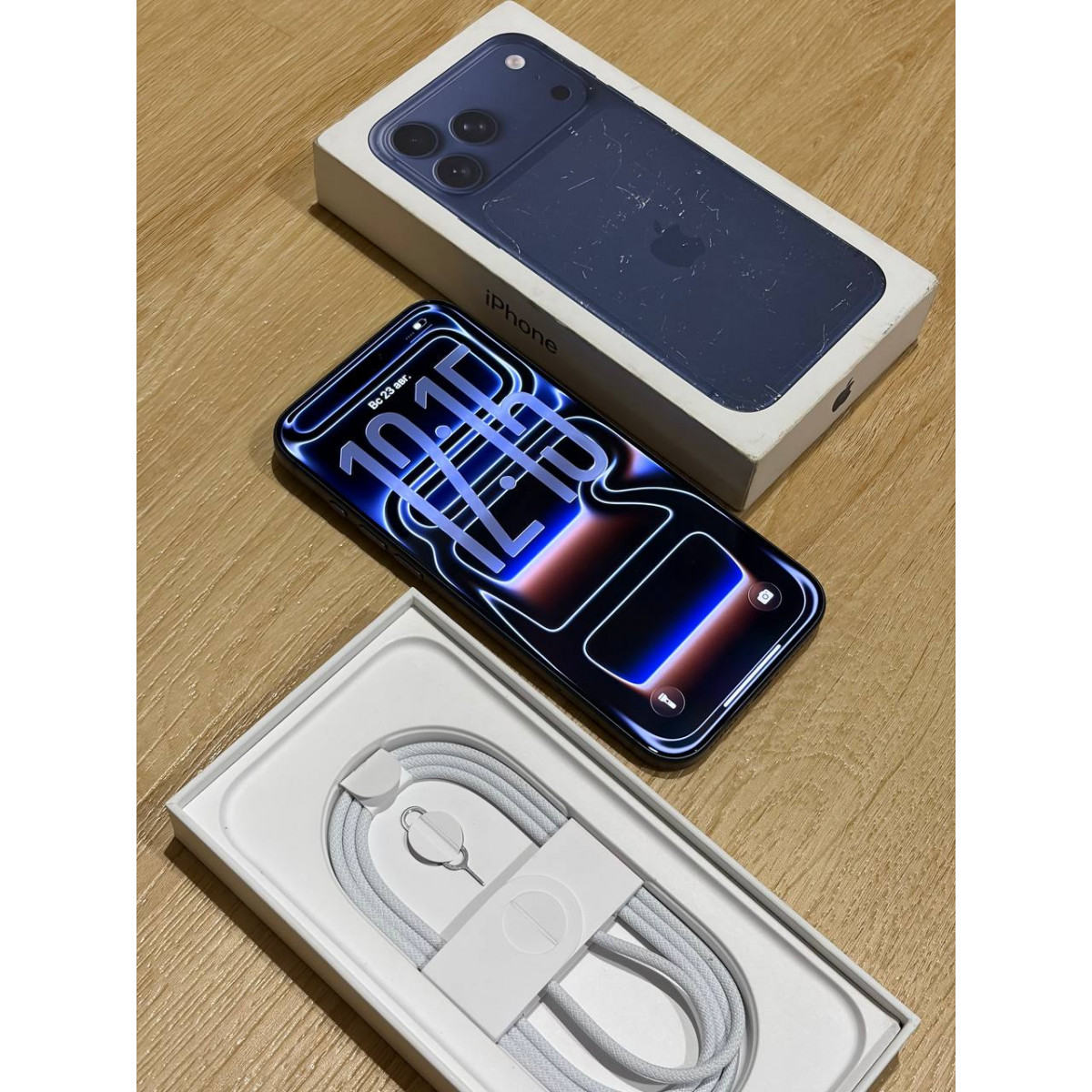 Б/У Apple iPhone 17 Pro Max 512 Gb Deep Blue (1sim + eSim) (АКБ 99%)