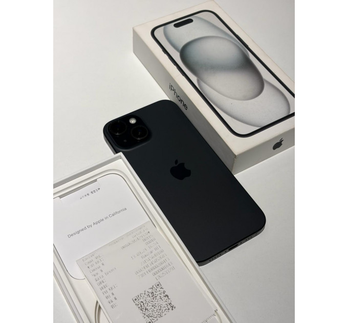 Б/У Apple iPhone 15 128Gb Black (АКБ 81%)