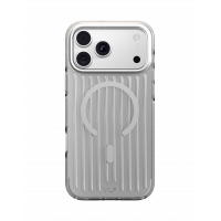 Чехол защитный VLP Pulse Case с MagSafe для iPhone 18 Pro Max, серебристый