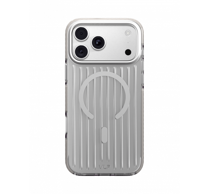 Чехол защитный VLP Pulse Case с MagSafe для iPhone 18 Pro Max, серебристый