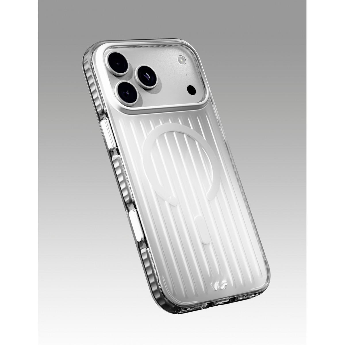 Чехол защитный VLP Pulse Case с MagSafe для iPhone 18 Pro Max, серебристый