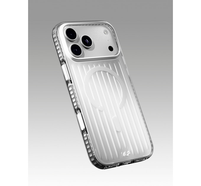 Чехол защитный VLP Pulse Case с MagSafe для iPhone 18 Pro Max, серебристый