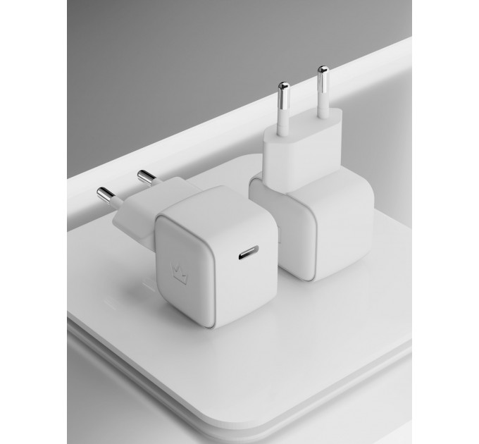 Сетевое зарядное устройство VLP G-Charge 30Вт USB-C, PD, QC, белый
