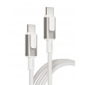 Кабель VLP Force Line 100W USB-C + USB-C, 1.2m, белый