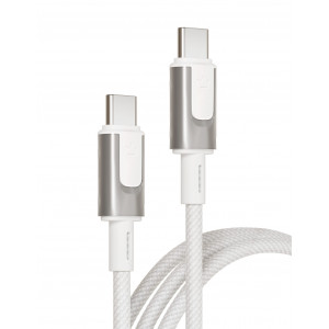 Кабель VLP Force Line 100W USB-C + USB-C, 1.2m, белый