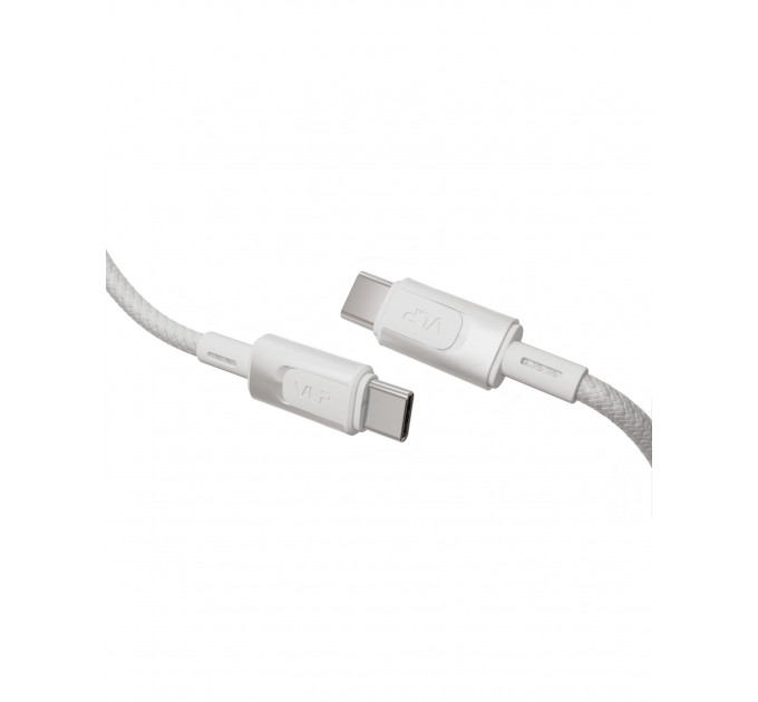 Кабель VLP Force Line 100W USB-C + USB-C, 1.2m, белый