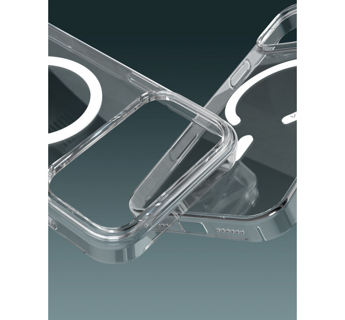 Чехол защитный VLP Diamond Case с MagSafe для iPhone 18 Pro, прозрачный