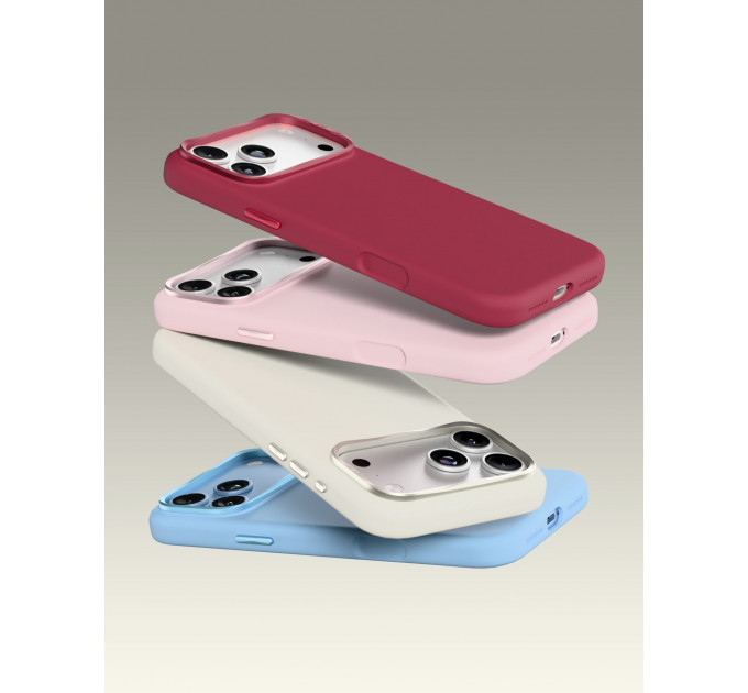 Чехол защитный VLP Aster Pro Case с MagSafe для iPhone 18 Pro Max, белый