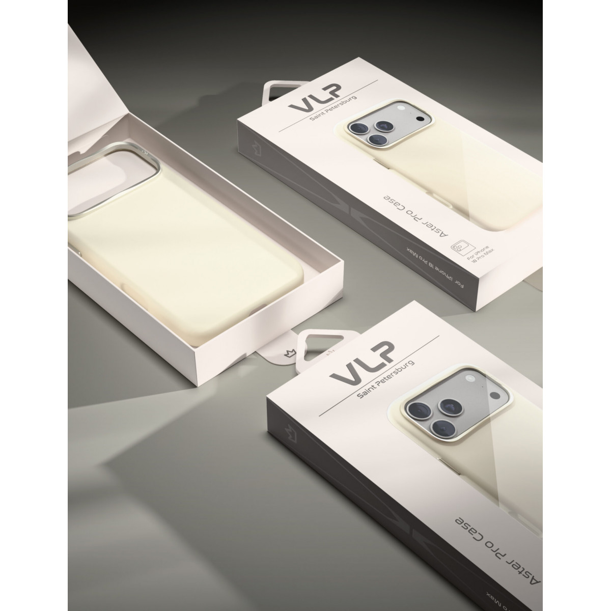 Чехол защитный VLP Aster Pro Case с MagSafe для iPhone 18 Pro Max, белый