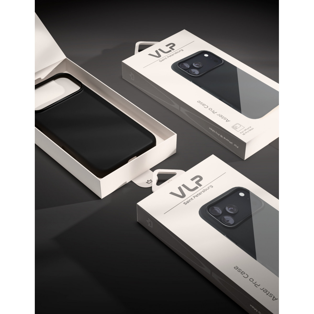 Чехол защитный VLP Aster Pro Case с MagSafe для iPhone 18 Pro Max, черный