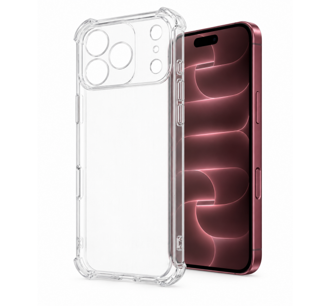 Чехол силиконовый для iPhone 18 Pro (Прозрачный)