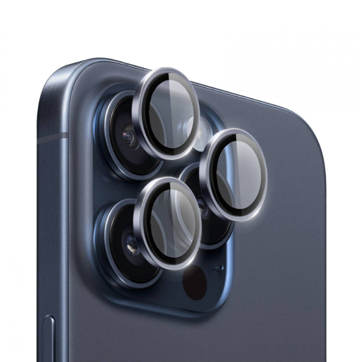 Защитное стекло для задней камеры iPhone 16 Pro Black WIWU