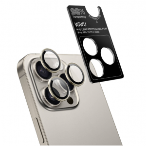 Защитное стекло для задней камеры iPhone 15 Pro  WIWU