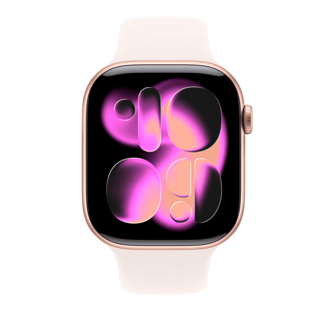 Умные часы Apple Watch Series 11 46mm GPS Rose Gold Aluminum Case Light Blush Sport Band M/L