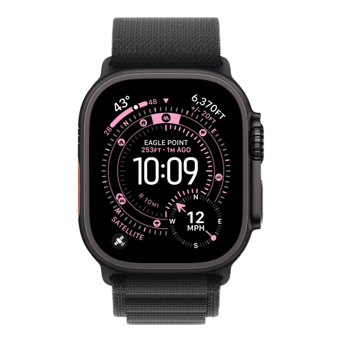 Умные часы Apple Watch Ultra 3 49mm GPS + Cellular Black Titanium Case Black Alpine Loop Large