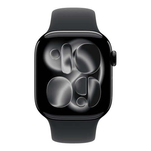 Умные часы Apple Watch Series 11 42mm GPS Jet Black Aluminum Case Black Sport Band S/M