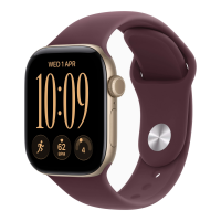 Умные часы Apple Watch Series 12 42mm GPS Light Gold Aluminum Case Burgundy Sport Band S/M