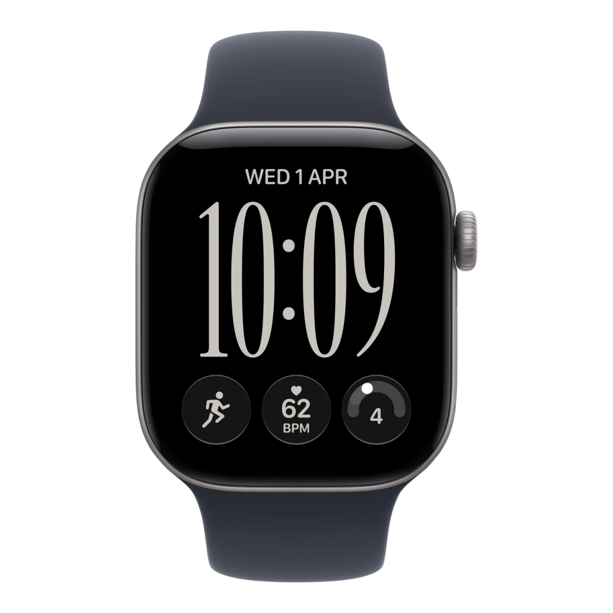 Умные часы Apple Watch Series 12 46mm GPS Space Gray Aluminum Case Navy Blue Sport Band M/L