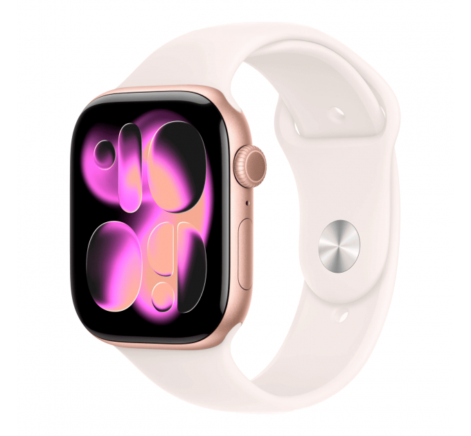 Умные часы Apple Watch Series 11 46mm GPS Rose Gold Aluminum Case Light Blush Sport Band M/L