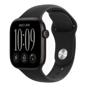 Умные часы Apple Watch Series 12 42mm GPS Black Aluminum Case Black Sport Band S/M