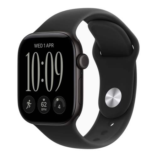 Умные часы Apple Watch Series 12 46mm GPS Black Aluminum Case Black Sport Band M/L