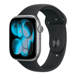 Умные часы Apple Watch Series 11 46mm GPS Space Gray Aluminum Case Black Sport Band S/M