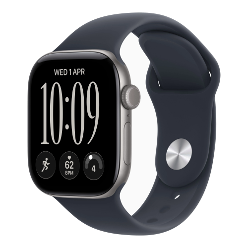 Умные часы Apple Watch Series 12 42mm GPS Space Gray Aluminum Case Navy Blue Sport Band S/M