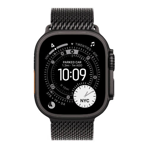 Умные часы Apple Watch Ultra 3 49mm GPS + Cellular Black Titanium Case Black Titanium Milanese Loop Large