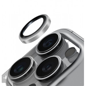 Защитное стекло для задней камеры iPhone 16 Pro Max Silver WIWU