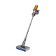 Беспроводной пылесос Dyson V12 Detect Slim Fluffy никель, синий (SV46)