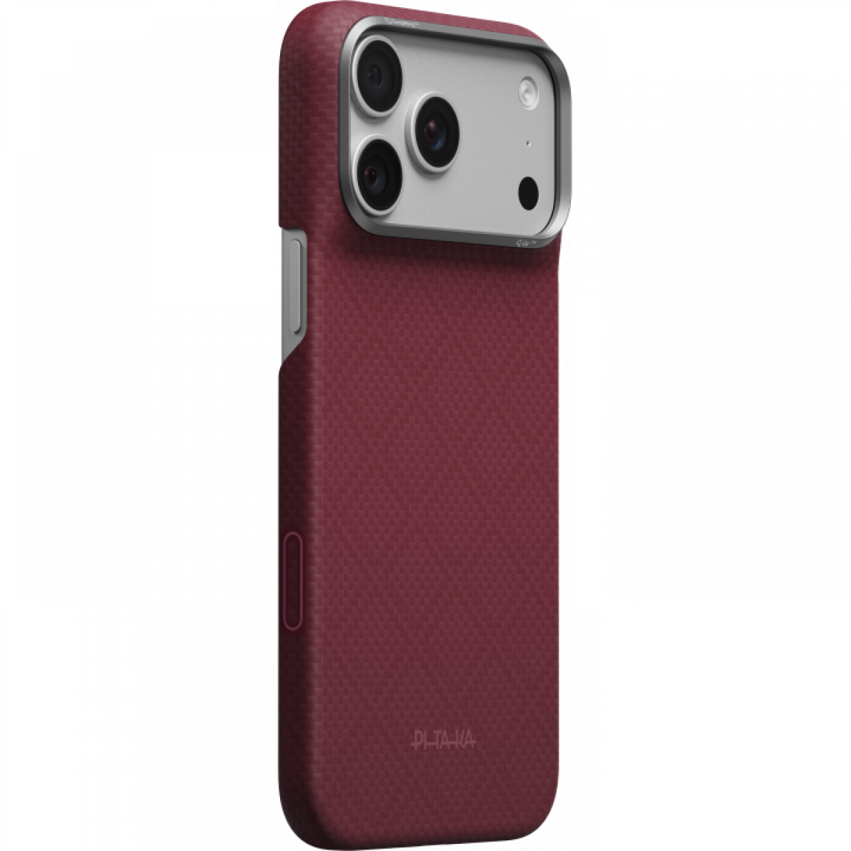 Ультра тонкий чехол PITAKA (Argyle) для iPhone 18 Pro Max, (Burgundy) Бордовый