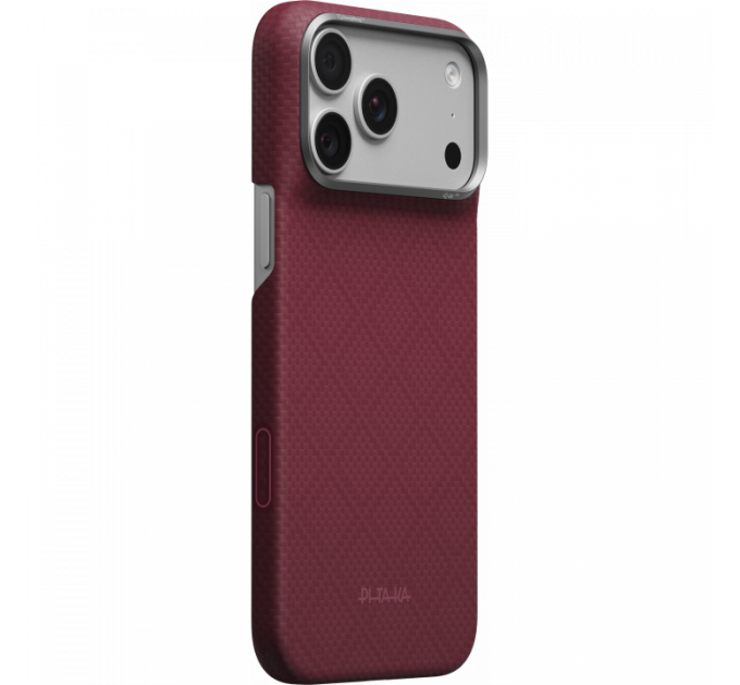 Ультра тонкий чехол PITAKA (Argyle) для iPhone 18 Pro Max, (Burgundy) Бордовый