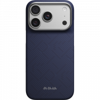 Ультра тонкий чехол PITAKA (PTK Weaving) для iPhone 18 Pro Max, (Sapphire Blue) Синий