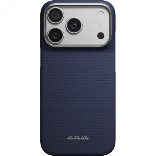 Ультра тонкий чехол PITAKA (PTK Weaving) для iPhone 18 Pro Max, (Sapphire Blue) Синий