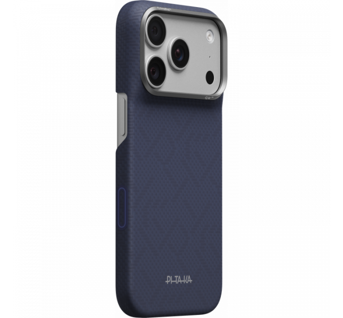 Ультра тонкий чехол PITAKA (PTK Weaving) для iPhone 18 Pro Max, (Sapphire Blue) Синий