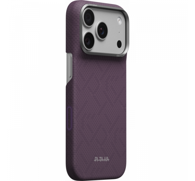 Ультра тонкий чехол PITAKA (PTK Weaving) для iPhone 18 Pro Max, (Charoite Purple) Фиолетовый