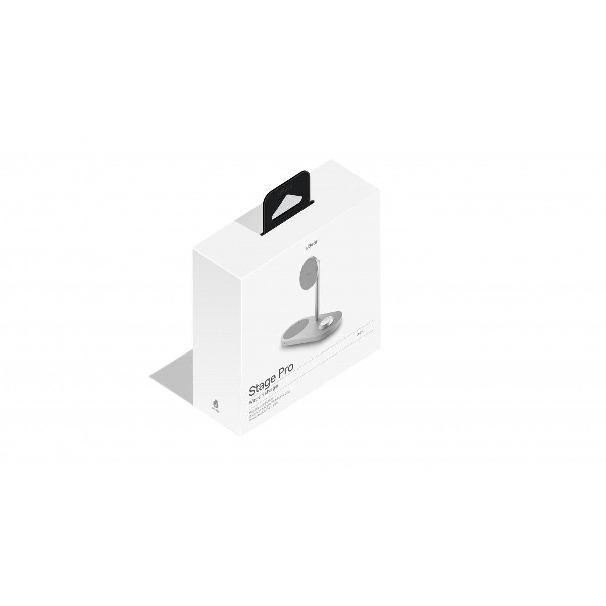 Беспроводное зарядное устройство uBear Stage Pro, 3-в-1, MagSafe совместимое